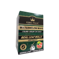 [KP00916] King Palm Rolls Flavor Slim Watermelon Wave x2 Display