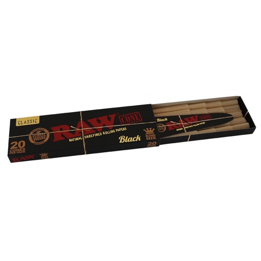 [RAW14552] Raw Black Cone 20PK-King Size