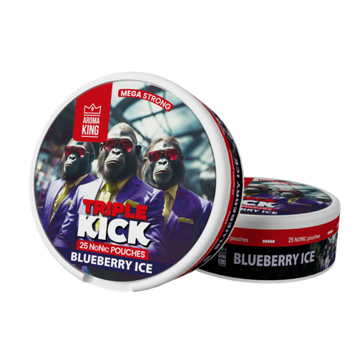 [TKN01] Triple Kick NoNicotine Blueberry Ice