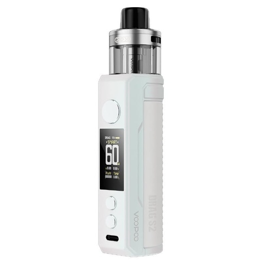 [99661900] Voopoo Drag S2 Pearl White Pod Kit