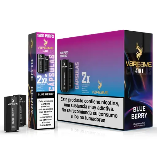 [capvap01] Capsulas 4 en 1 Blueberry 2% Nicotina