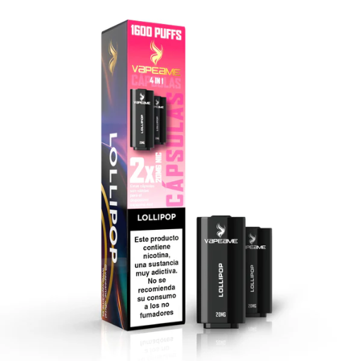 [capvap04] Capsulas 4 en 1 Lollipop 2% Nicotina